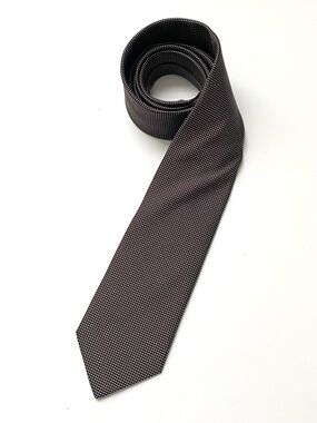 Eton Black Geometric Woven Tie